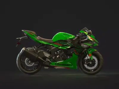 Base model Kawasaki ZX 6R 2024 3D model