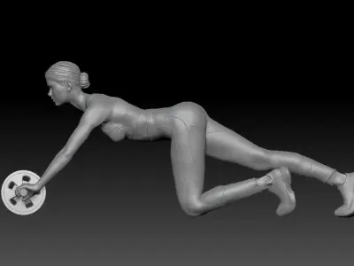 FITNESS GIRL 2 3D print model