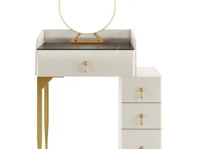 Modern Luxury Makeup Vanity Set 3D model