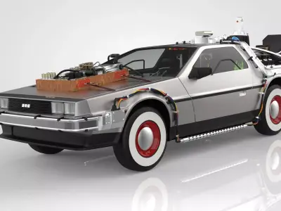 Delorean Time Machine Episode 3 Wild West 3D model