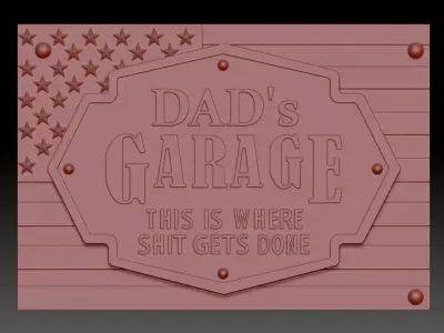 Garage 3D print model