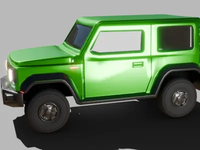 Jeep Vehicle - Game Ready - PBR Low-poly 3D model by Sathak