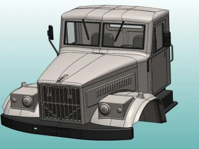 KRAZ 256 3D print model
