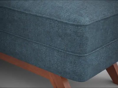 Kensley bench sky upholstered Low-poly 3D model