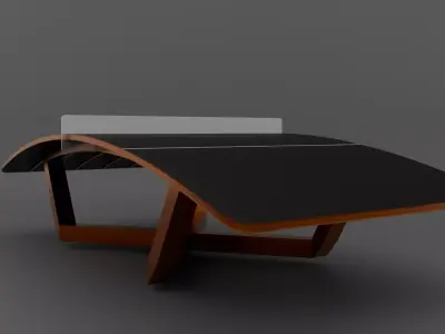 teqball table 3D Model 3D model