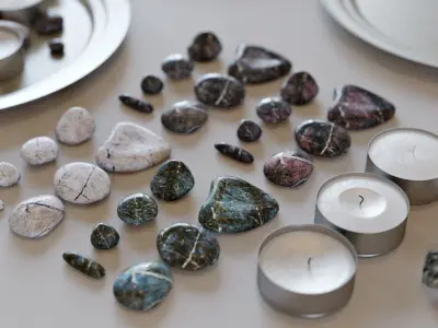 Plate Decoration Kit Low-poly 3D model