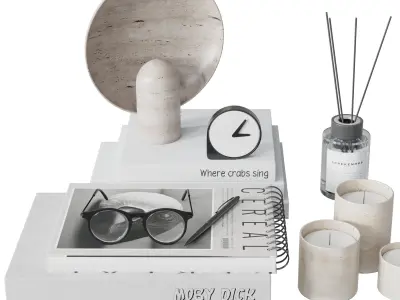 decorative set 003  Low-poly 3D model