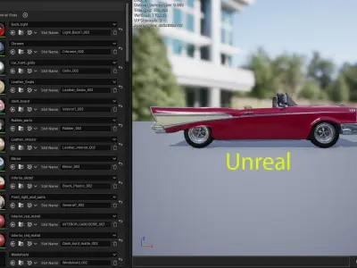 Chevrolet Belair with complete Tutorial for this car Low-poly 3D model