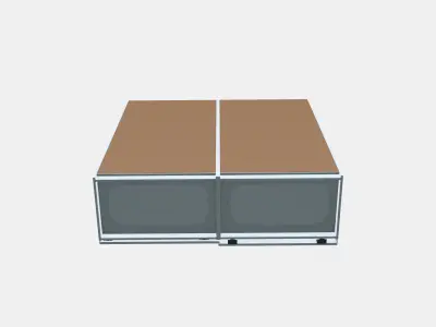 PAX - GRIMO Wardrobe combination 2 Low-poly 3D model