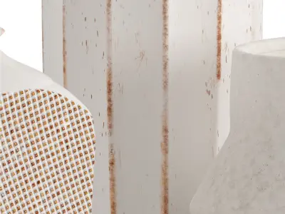 Nikko Off White Ceramic 3D model