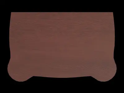 Suzanne Jewelry Armoire Walnut Low-poly 3D model