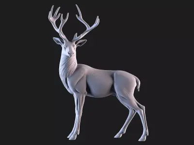 Deer Sculpture 3D print model get