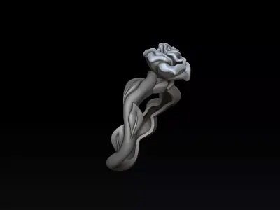 Rose Ring v3 3D print model