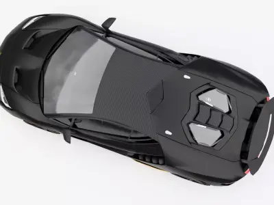Lamborghini Centenario Low-poly 3D model