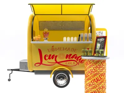 Lemonade truck 3D model