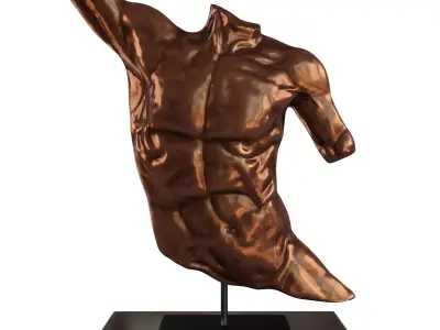Laocoon Torso bronze 3D model