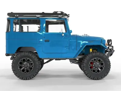 Toyota FJ40 Cruiser 1978 4x4 Accessories 3D model