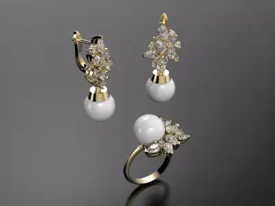 New pearls set  3D print model