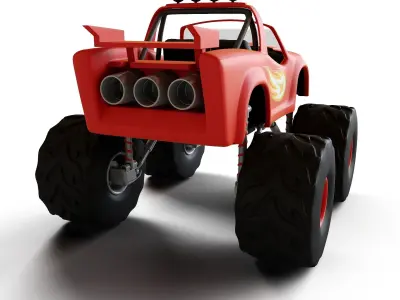 Toy Blaze from the cartoon Blaze and the monster machines 3D model