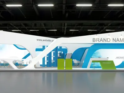 3d model exhibition booth 3D model 2