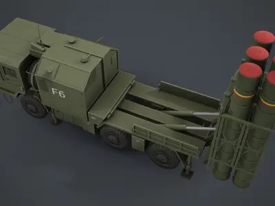 HQ-16B Anti Air Complex Low-poly 3D model