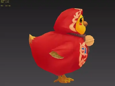 Chicken Low-poly 3D model shop