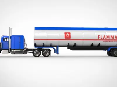 PeterBilt Truck 3D model