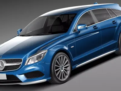 Mercedes-Benz CLS Shooting Brake 2015 3D model