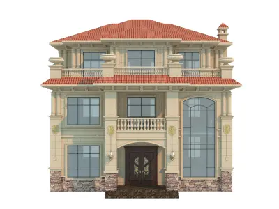 architecture luxury villa  3D model