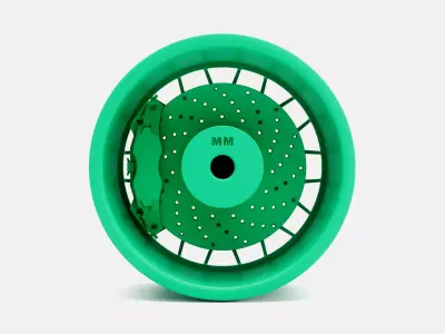 20x12 PUR RS25 Wheel and Brake 3D print model