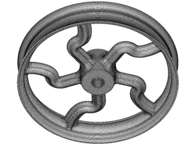 Motorcycle Wheel Rim 3D print model