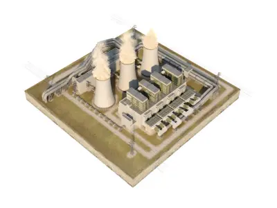 Coal Power Station  3D model