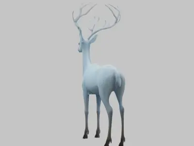 3D Deer Patronus Model - Magical Protector Animal Low-poly 3D model