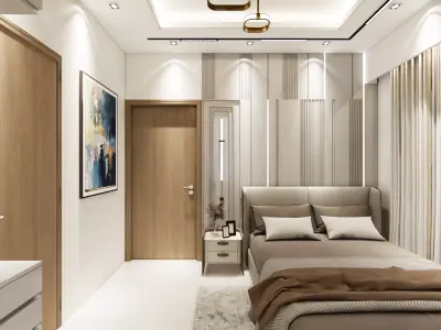 BEDROOM INTERIOR 12 Low-poly 3D model