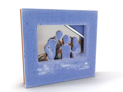 Wooden Picture Frame Model Pack with Inspirational Text Low-poly 3D model