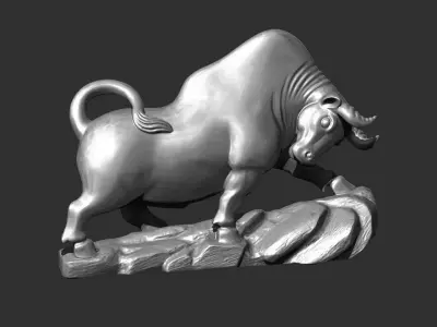 Bull Statue 3D print model