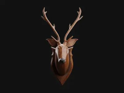Decorative Deer Low-poly 3D model