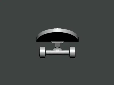 3D Model-SKATEBOARD0001 skateboard 3D print model
