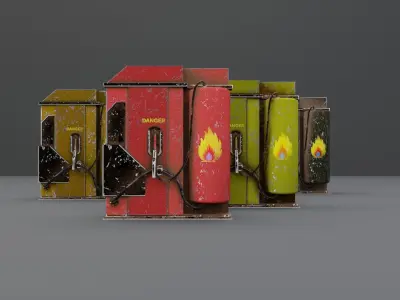 Gas Station Prop 3D model