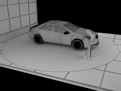 Booth Exhibition Stand a224c 3D model