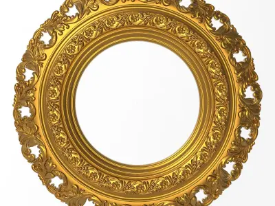 5 carved frames set 3D Model Pack 4