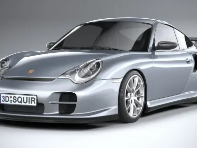 Porsche 911 GT2 996 2003 3D model