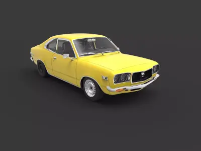Mazda 808 Mazda 818 Mazda Mizer Mazda RX-3 Mazda Savanna Kia Bri 3D model