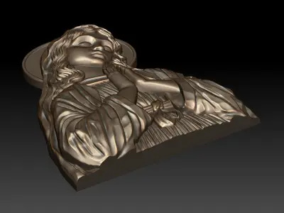 Virgin Mary 15 3D print model