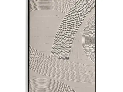 Plaster Two Photo Frame 486 Low-poly 3D model