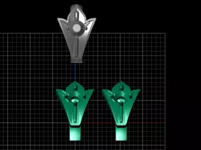 nothing pair of earrings Free 3D print model