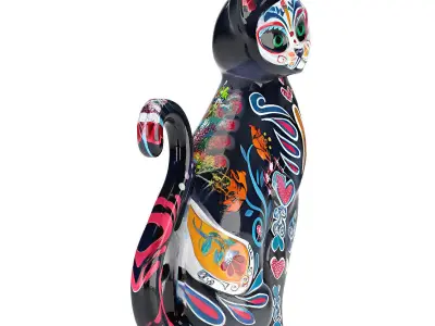 Alebrije Black Cat 3D model