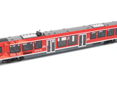 DB Regio Alstom Coradia LINT 81 Train 3D model