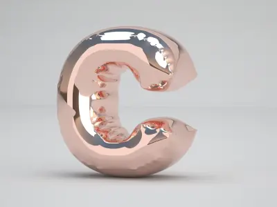 C Balloon Copper 3D model