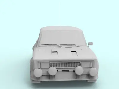 FIAT FOR 3D PRINT 3D model